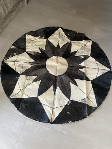 Handmade cowhide rug 100 - handmade, 100%