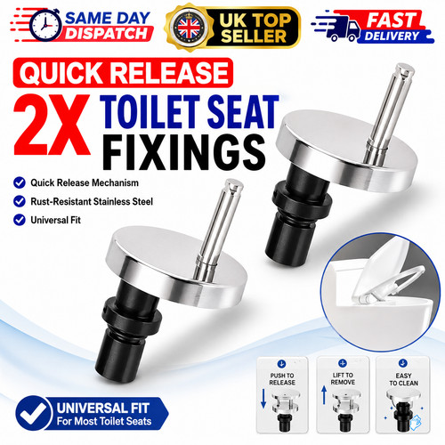 Toilet seat fixings quick - seat,