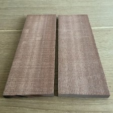 Mahogany Hardwood Timber Offcuts x 2 - *27.5 x 9.5 x 1.3cm Wood DIY Crafts 433h