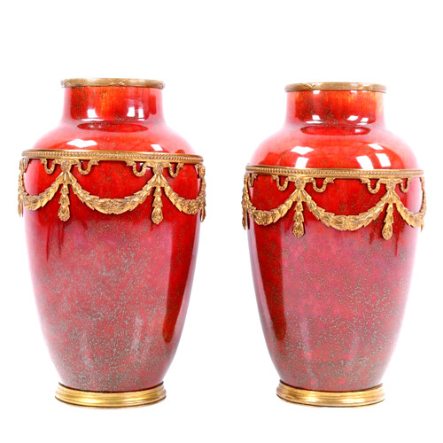 French sevres vase paul milet - sevres,