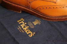 Trickers Bourton Tan Brown Leather Derby Brogue shoes Mens UK 10 US 11 EU 44