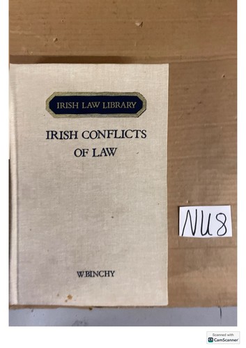 Irish conflicts law w - by,