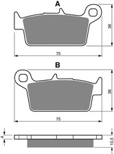 Brake Disc Pads Rear Goldfren