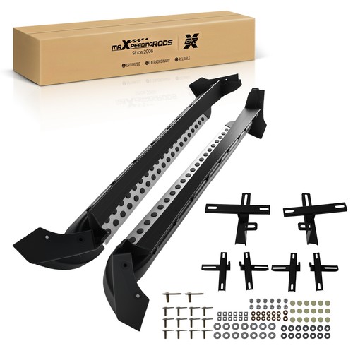 Black side running board - black,