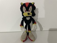 RARE SONIC THE HEDGEHOG 8 INCH SHADOW PLUSH SOFT TOY JAZWARES 2011 SEGA OFFICIAL