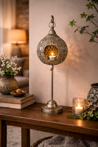 Moroccan style hanging lantern - moroccan,