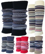 Colorful Winter Soft Knit Long Leg Warmers Boot Cuffs Dance Cuffs