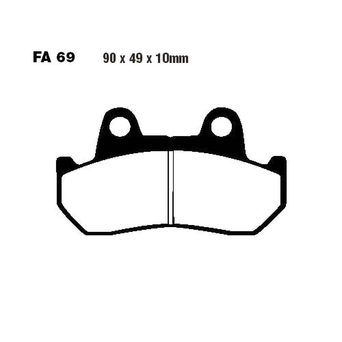 Pair pads ebc fa069 - of,