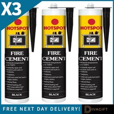 3 x HOTSPOT BLACK FIRE CEMENT