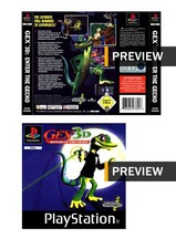 Gex 3D Enter The Gecko -  PlayStation PS1 Replacement Inlay Covers Front Back