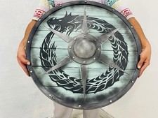 Handmade Wooden Viking Shield