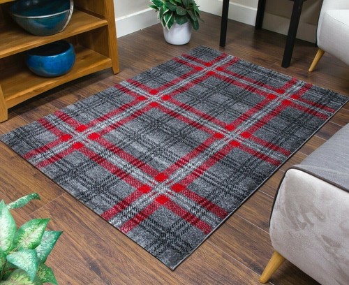 Tartan rug checked mat plaid - checked,