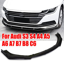 For Audi A1 A3 S3 S4 8P Carbon Fiber Style Front Bumper Lip Splitter Body Kit