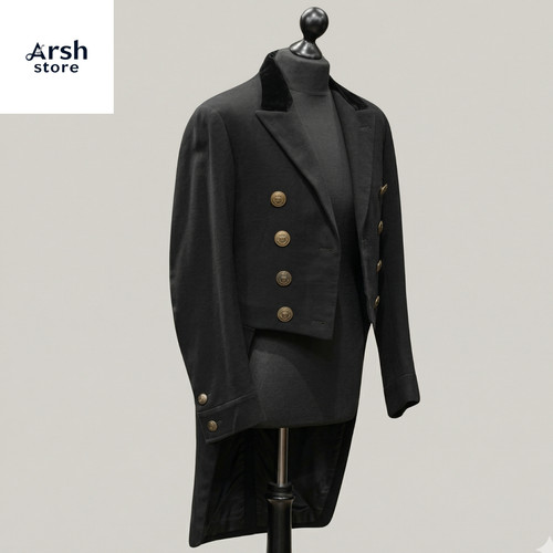 Men regency tailcoat - regency, black