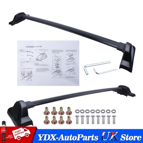 Black roof cross bars - cross, full