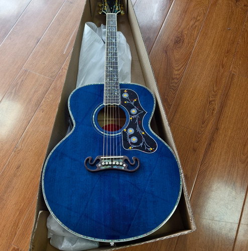 Sj200 style blue jumbo electro - style,