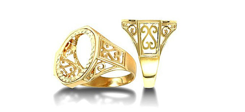 9ct yellow gold - 9ct, half