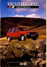 Vauxhall-Opel range brochure June 1986 V6253- Astra, Manta, Senator, Monza, Nova