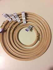 Elbesee Wooden Embroidery Ring Hoop 4" to 12" Cross Stitch - Made in the UK