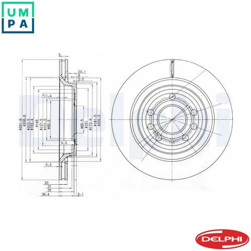 Brake disc bg3886c - 2x,
