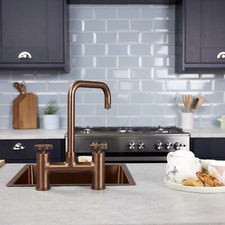 3 in 1 Boiling Water Tap - Full Kit with tank & Filter - Industrial Bridge Style