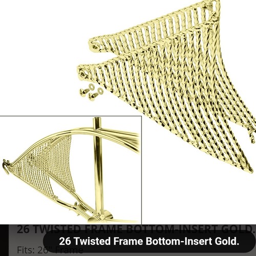 Lowrider gold twisted bicycle - ,