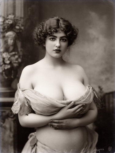 Vintage risque reproduction - risque,