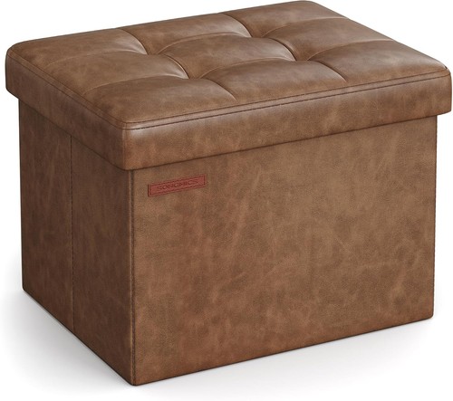 Small folding storage ottoman - small,