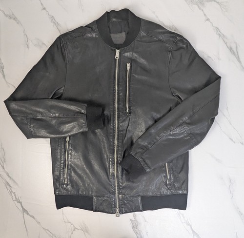 Allsaints mens kino leather - kino,