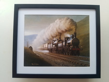 Philip Hawkins Steam Train print 'Dawn At Dillicar' Kendal  FRAMED