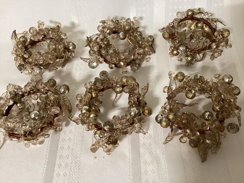 Set clear gold - clear, beaded