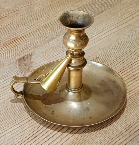 Brass chamberstick candlestick