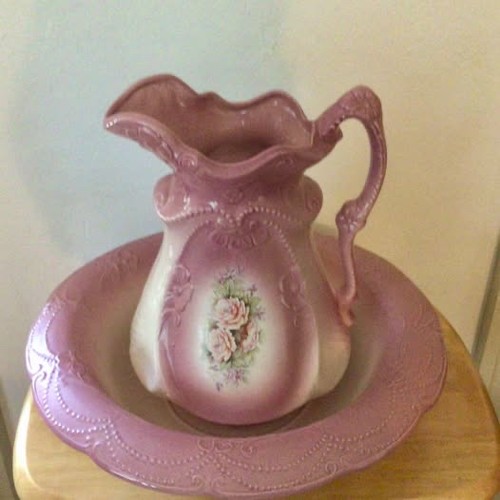 Ironstone large wash bowl - ironstone,