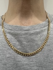 9ct Yellow Gold Men’s 24” Solid Curb Chain - 6mm Wide - FULLY Hallmarked & Box