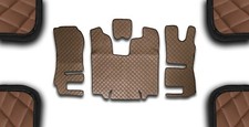 RHD BROWN FLOOR MATS AND ENGINE COVER FOR TRUCKS SCANIA R 2014 - 2016 AUTOMATIC