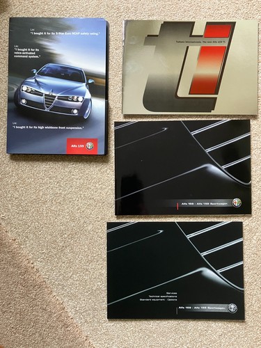 Alfa 159 sales brochure pack - alfa,