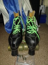 Black And Green Rollerskates
