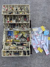 Vintage Plano Tackle Box  2-Sided 7 Trays FULL of Vintage Lures & Extras