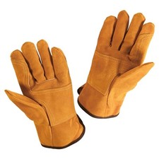 Welding Gloves Gauntlets Leather Heat Resistant BBQ Oven MIG TIG Welder