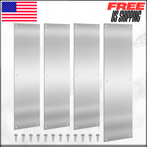Metal door push plate 4pcs - door,