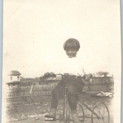 C1920s child tricycle snapshot - c1920s,
