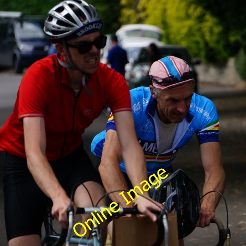 Photo 12x8 cyclists station - cyclists,