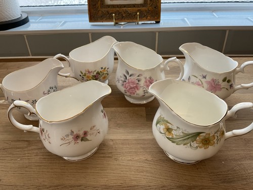 Bone china milk jugs - bone,
