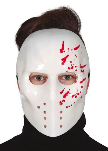 Halloween white jason style - white,