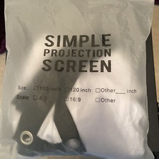 Simple Projection Screen 100inch 16:9