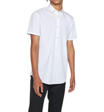 Boys School Shirts Junior Senior White Short Sleeve uniform stay white Shirts