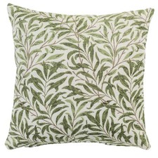 Willow Branch Tapestry Cushion Cover in Green. William Morris Style. 17x17"