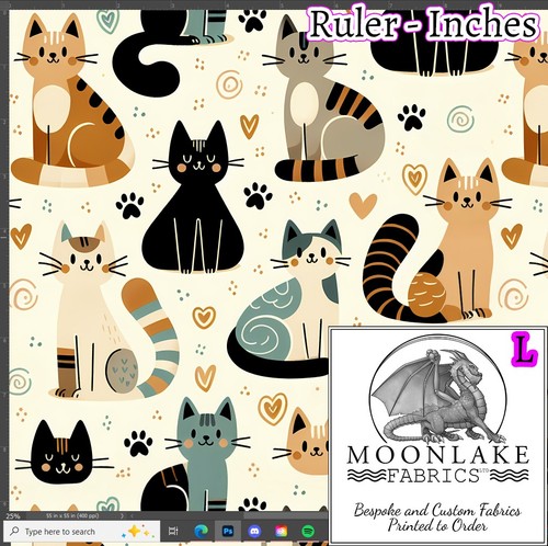 Cats cartoon cute fabric - cats,