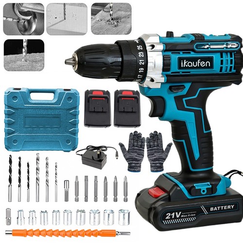 21v cordless hammer drill - 21v,