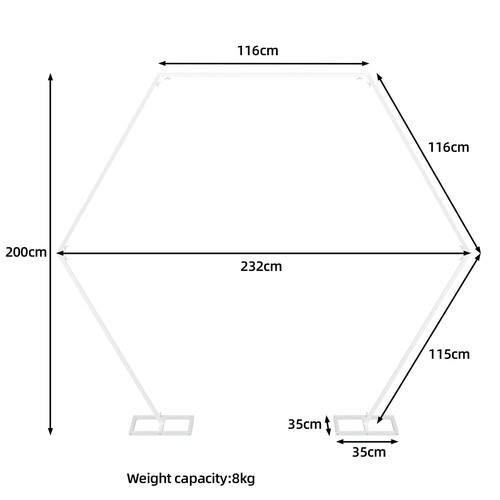 Wedding hexagonal archway - wedding,
